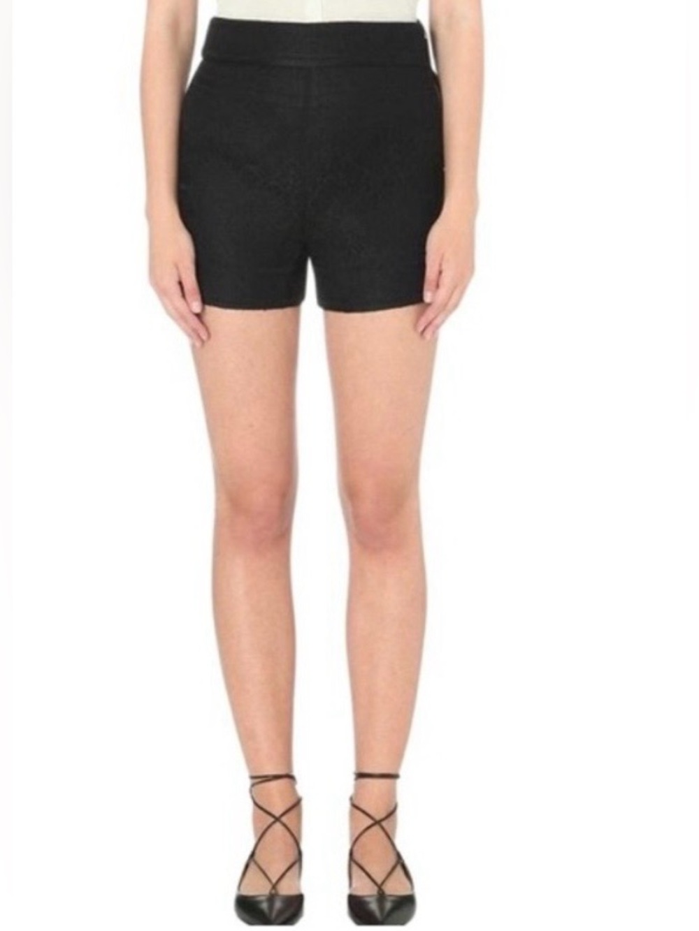 Maje Black Lace Shorts NWOT Size 34 (US 2/XS)